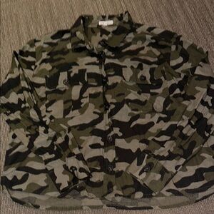 Maurices Camo Button Down Shirt
